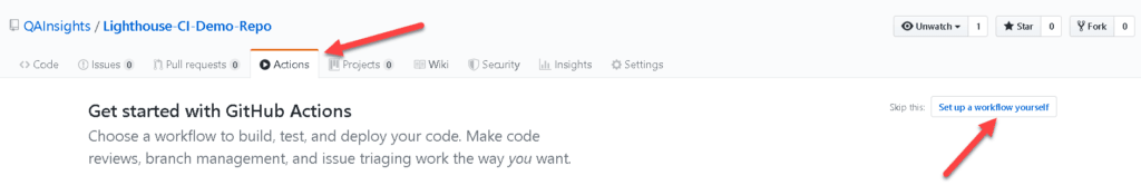 Setup Workflow