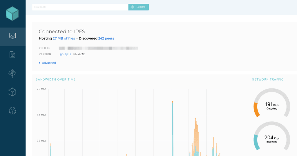 WebUI - Performance Testing IPFS Protocol